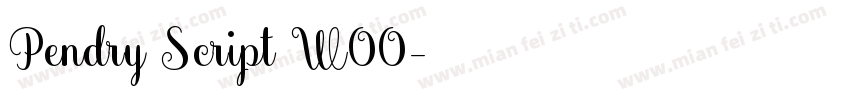 Pendry Script W00字体转换